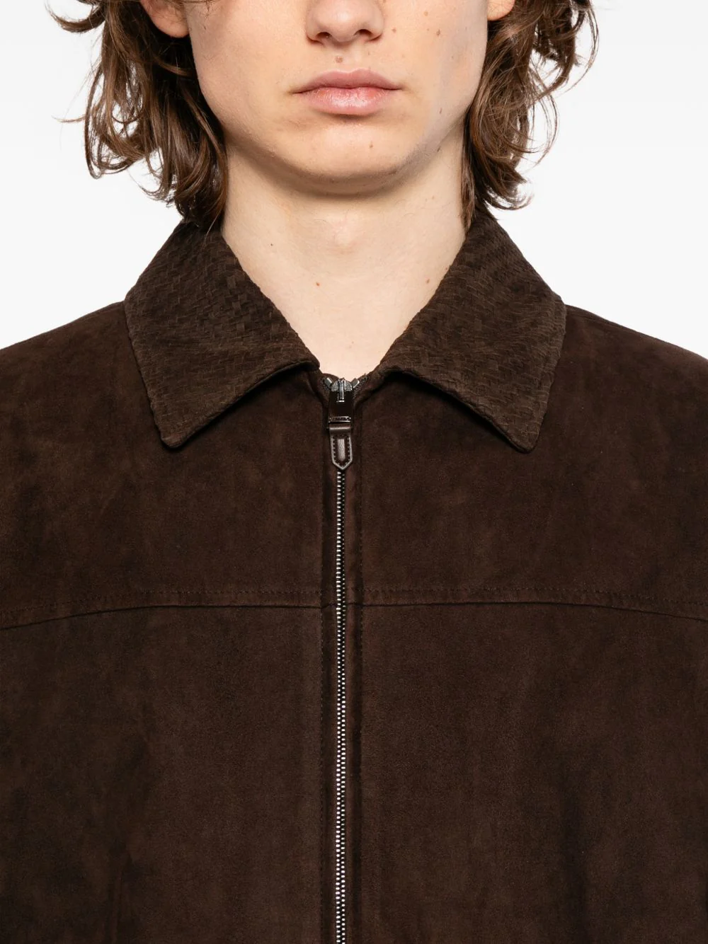 Zip Suede Jacket - Image 2