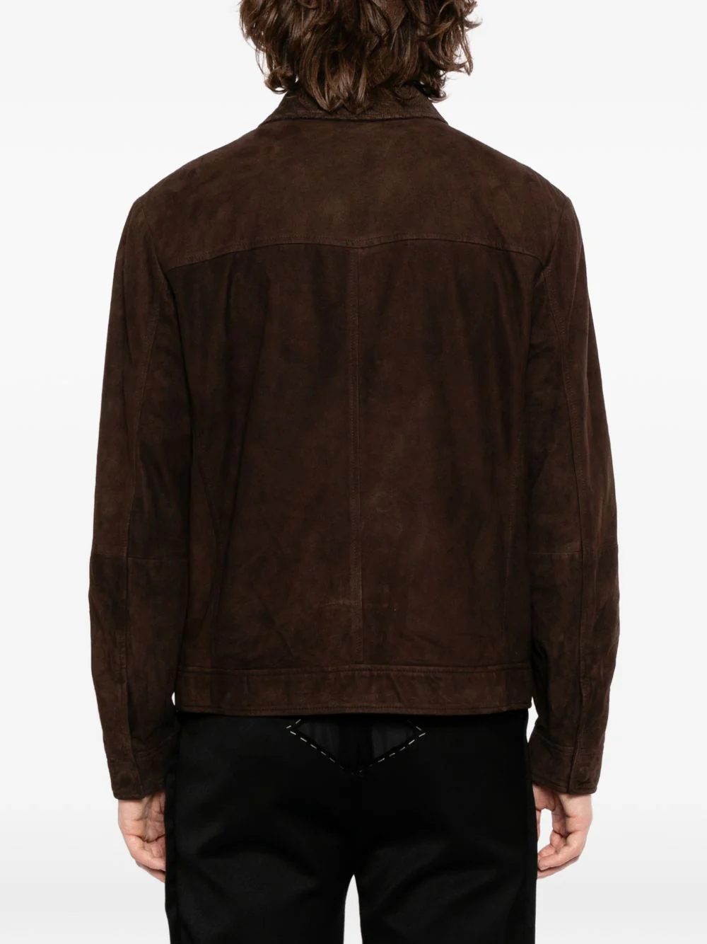 Zip Suede Jacket - Image 4
