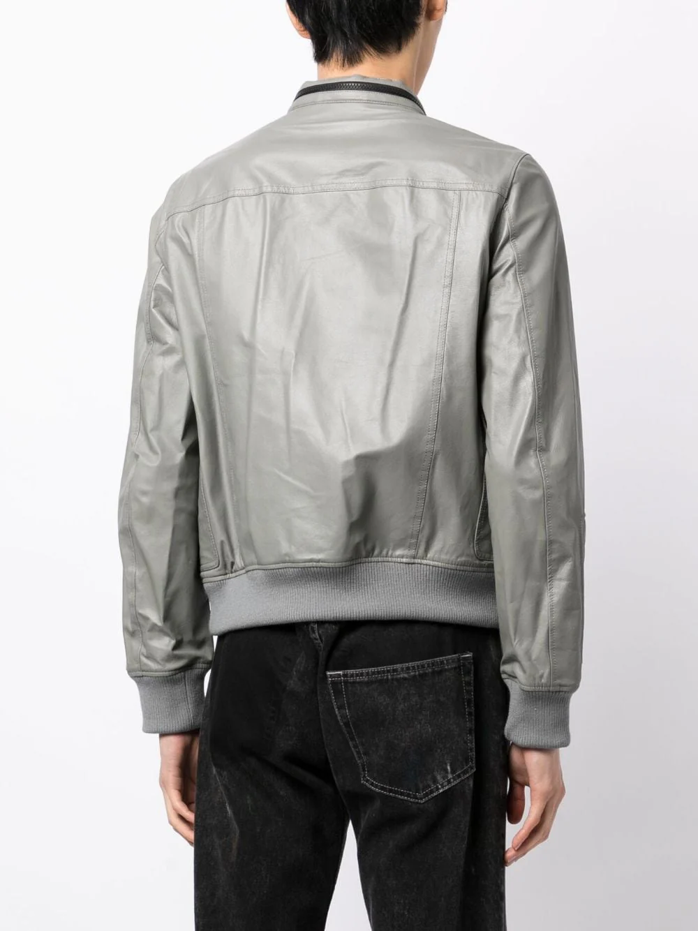 Zip-Up Biker Jacket - Image 3