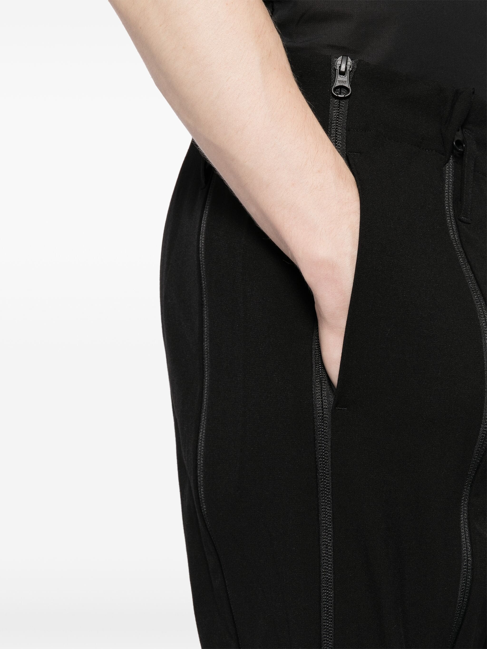 Zip-Up Cotton-Blend Trousers - Image 5