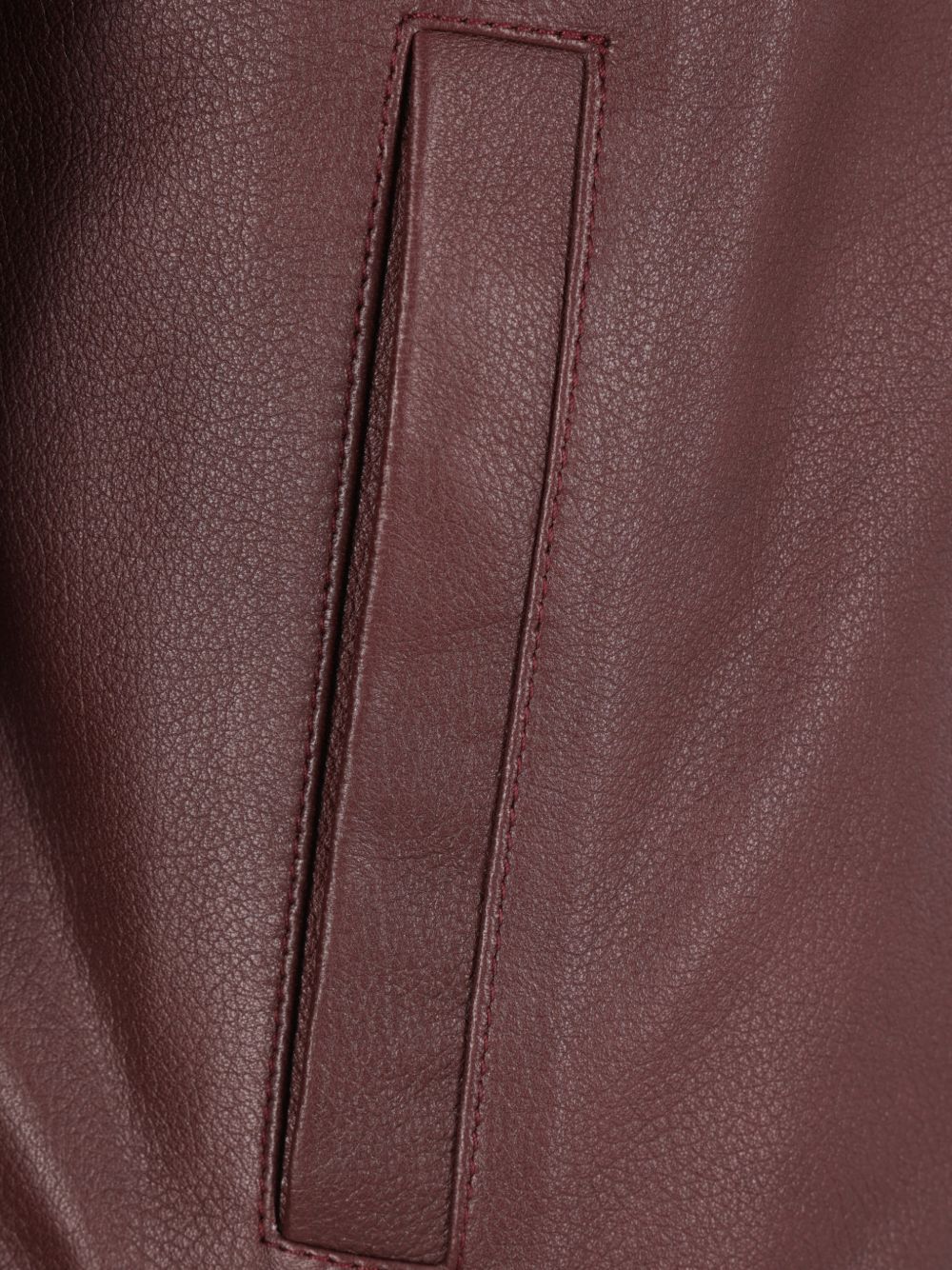 Zip-Up Leather Jacket - Image 3