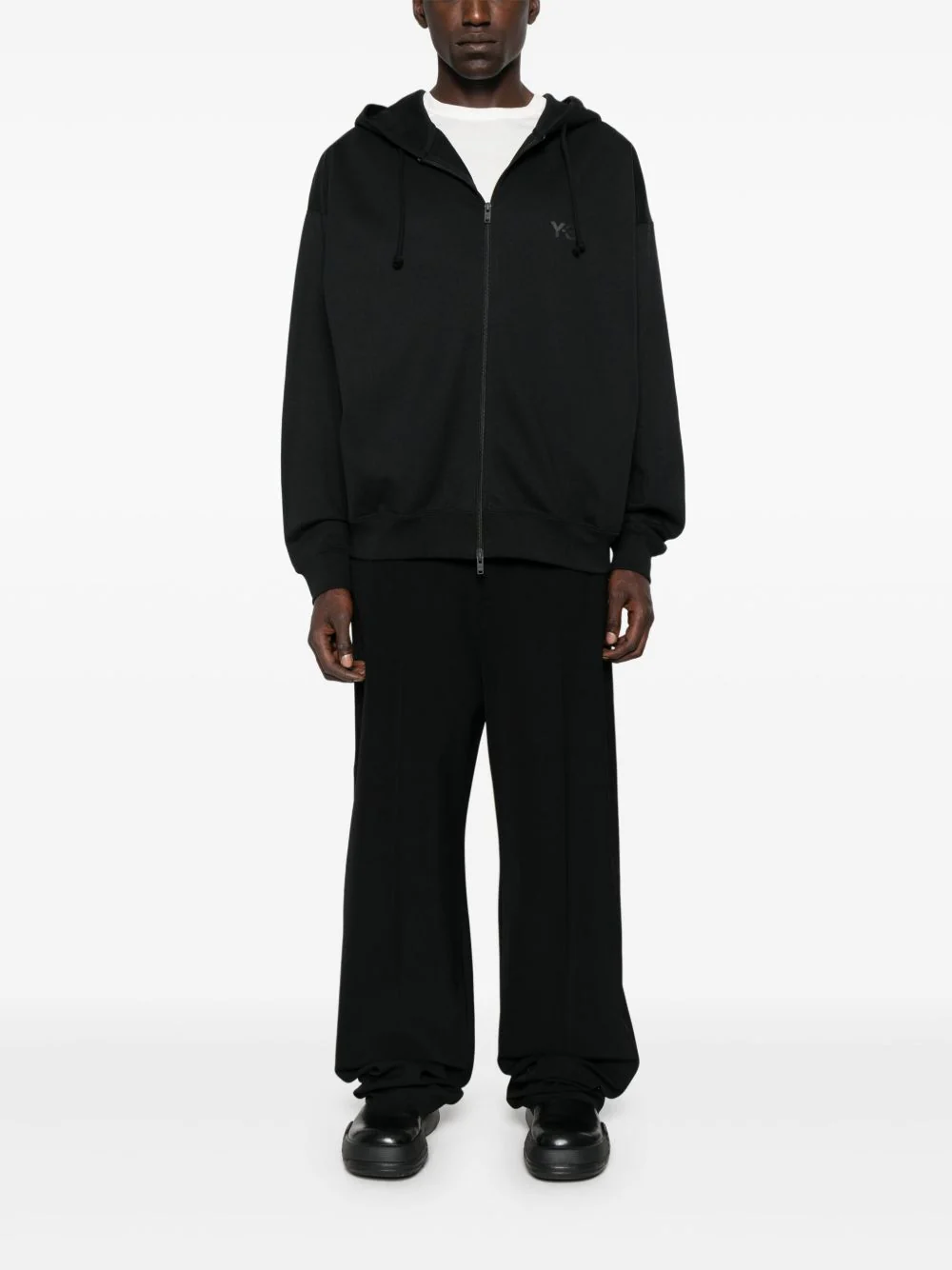 Zip-Up Logo-Detail Hoodie - Image 2