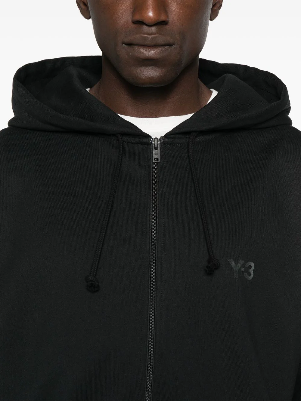 Zip-Up Logo-Detail Hoodie - Image 5