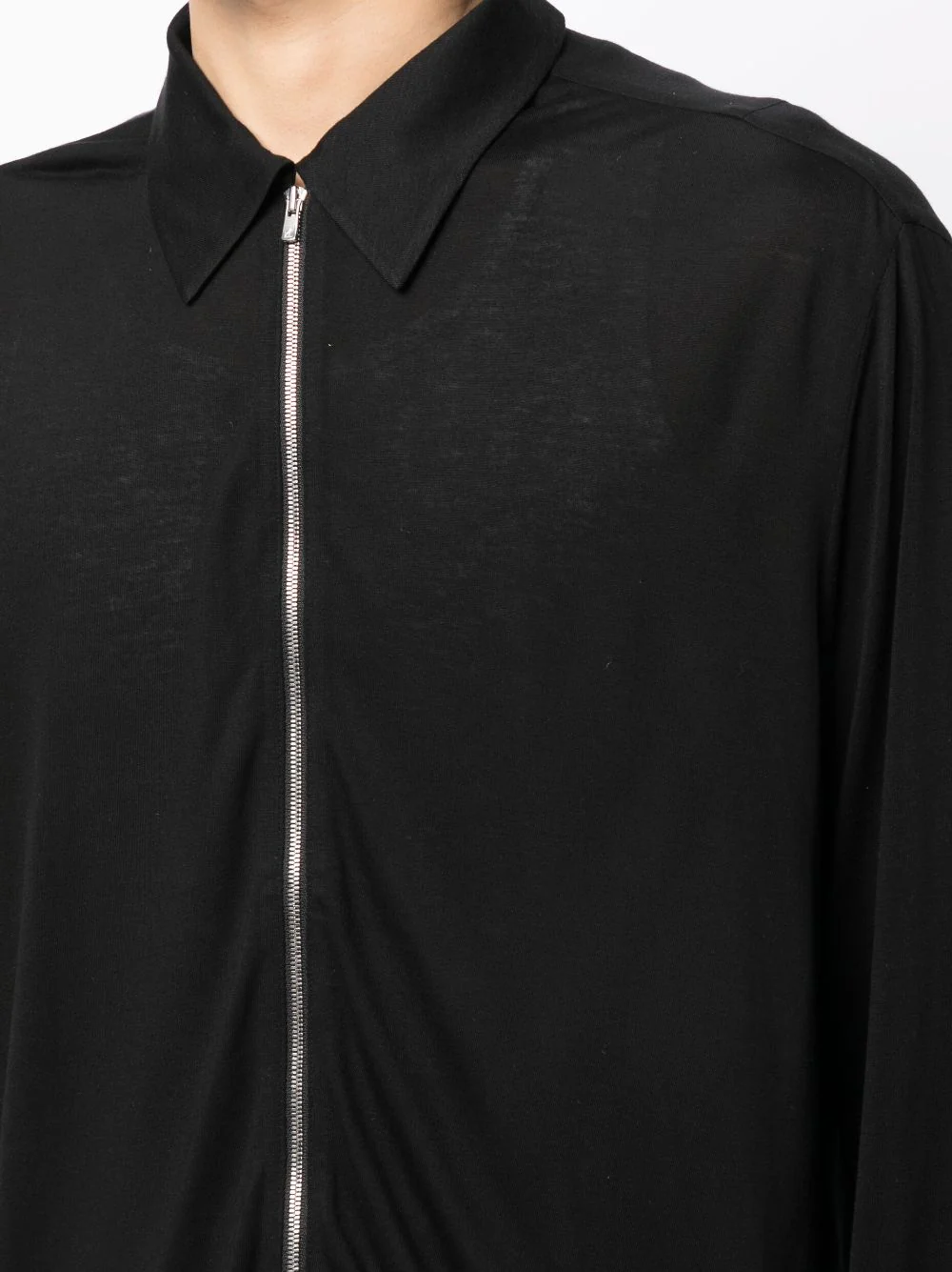 Zip-Up Lyocell Jacket - Image 2