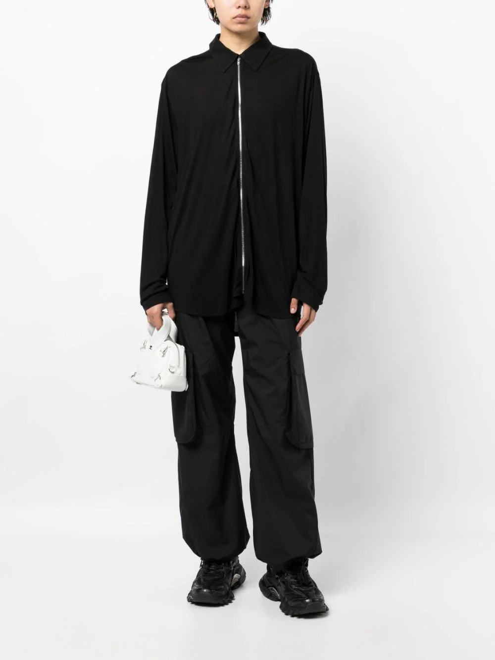 Zip-Up Lyocell Jacket - Image 3