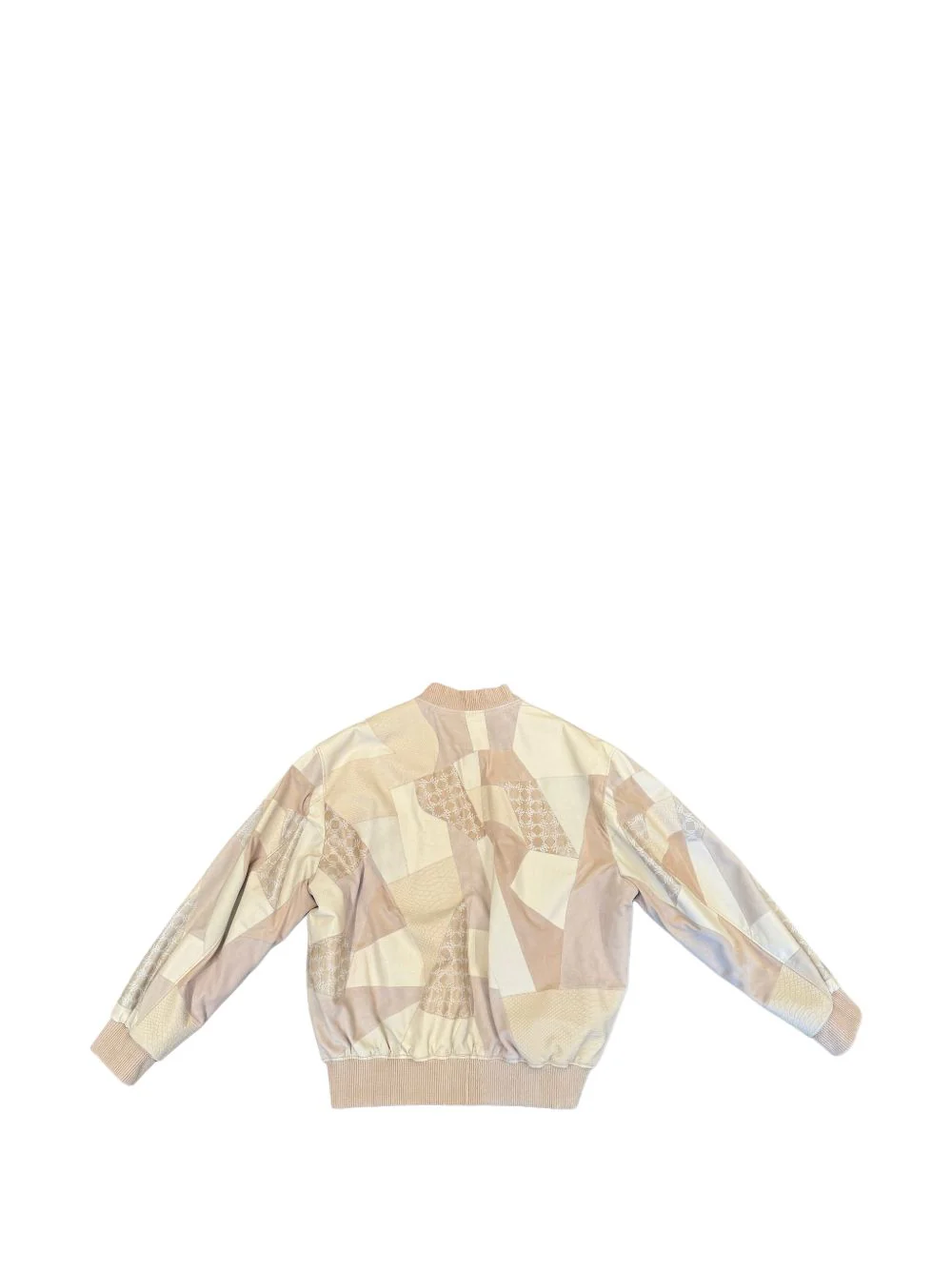 Zip-Up Oversized Bomber Jacket - Image 2