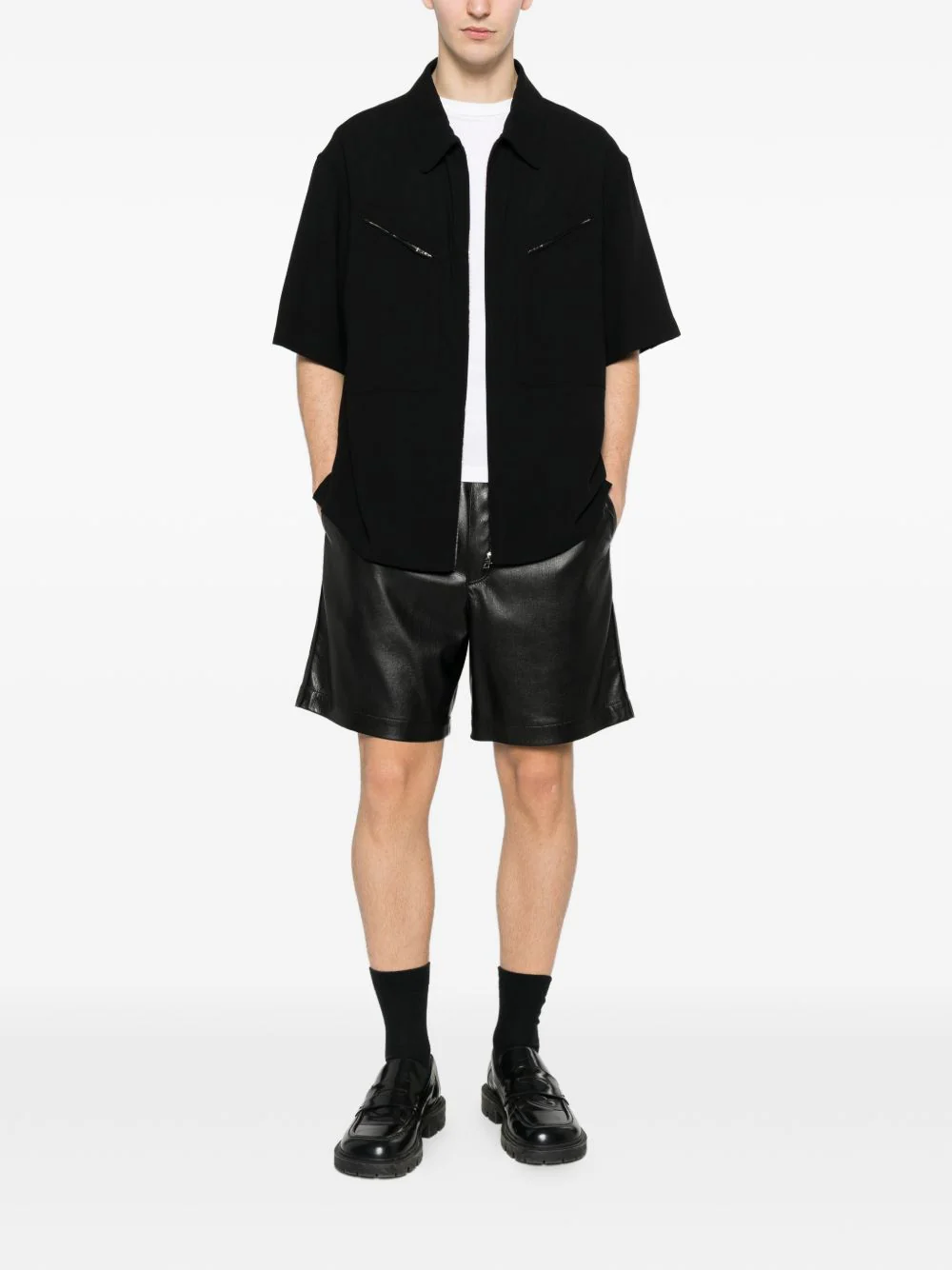 Zip-Up Shirt Jacket - Image 3