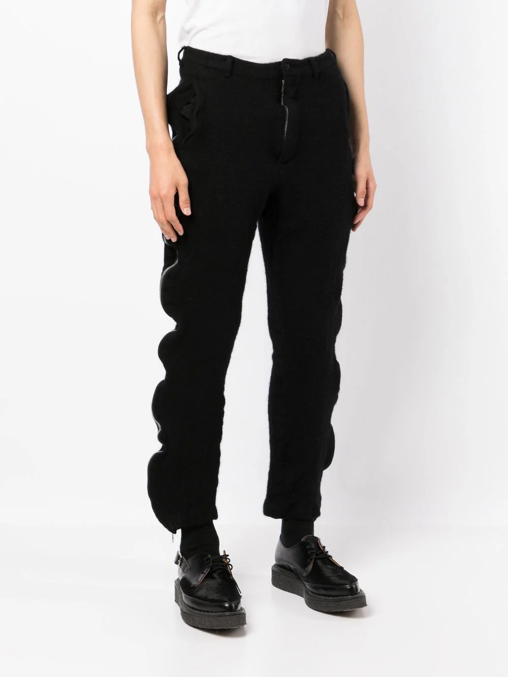 Zipper-Trim Trousers - Image 4